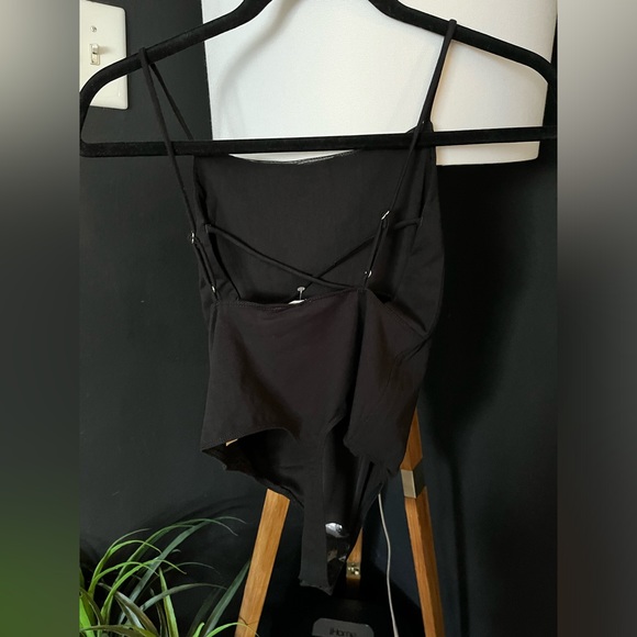 NWOT ⭐️FREE PEOPLE⭐️ INTIMATELY Fine By Me Bodysuit In Black Size S - Picture 8 of 9